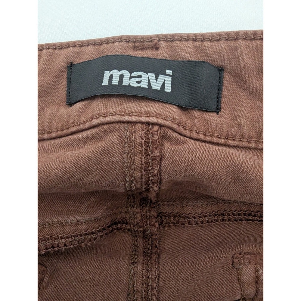 Mavi Zach Straight Leg Twill Pants Mens Size 32x34 Mocha Brown Cotton Stretch - Picture 3 of 10